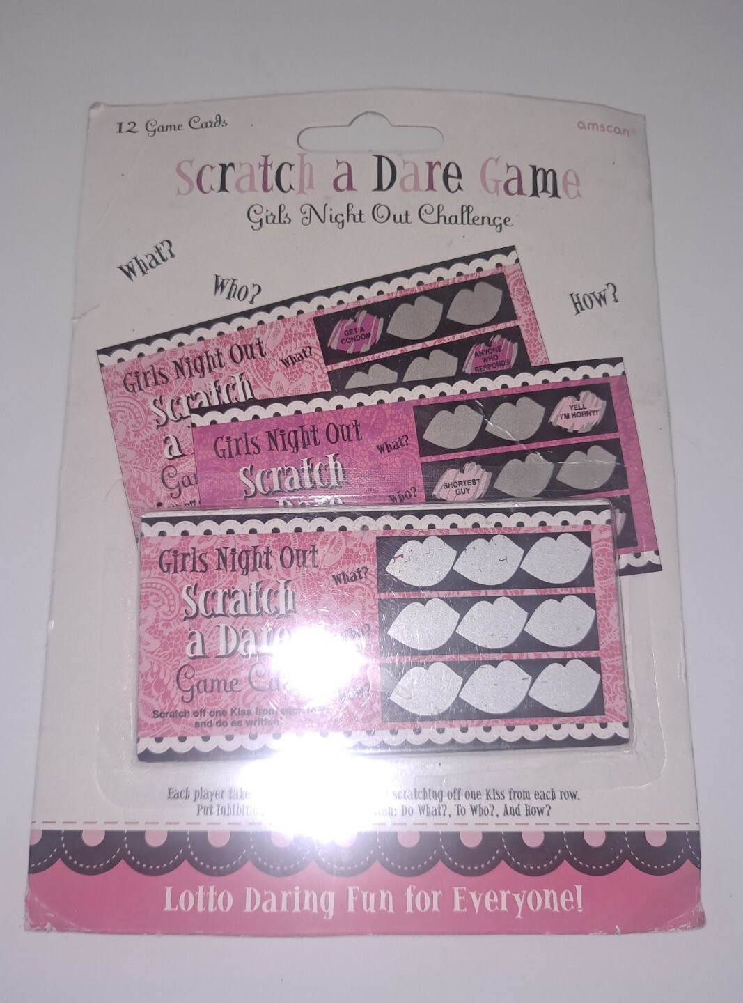 Bachelorette Party Game Scratch a Dare Girls Night Out Wedding 12 Scratchoffs