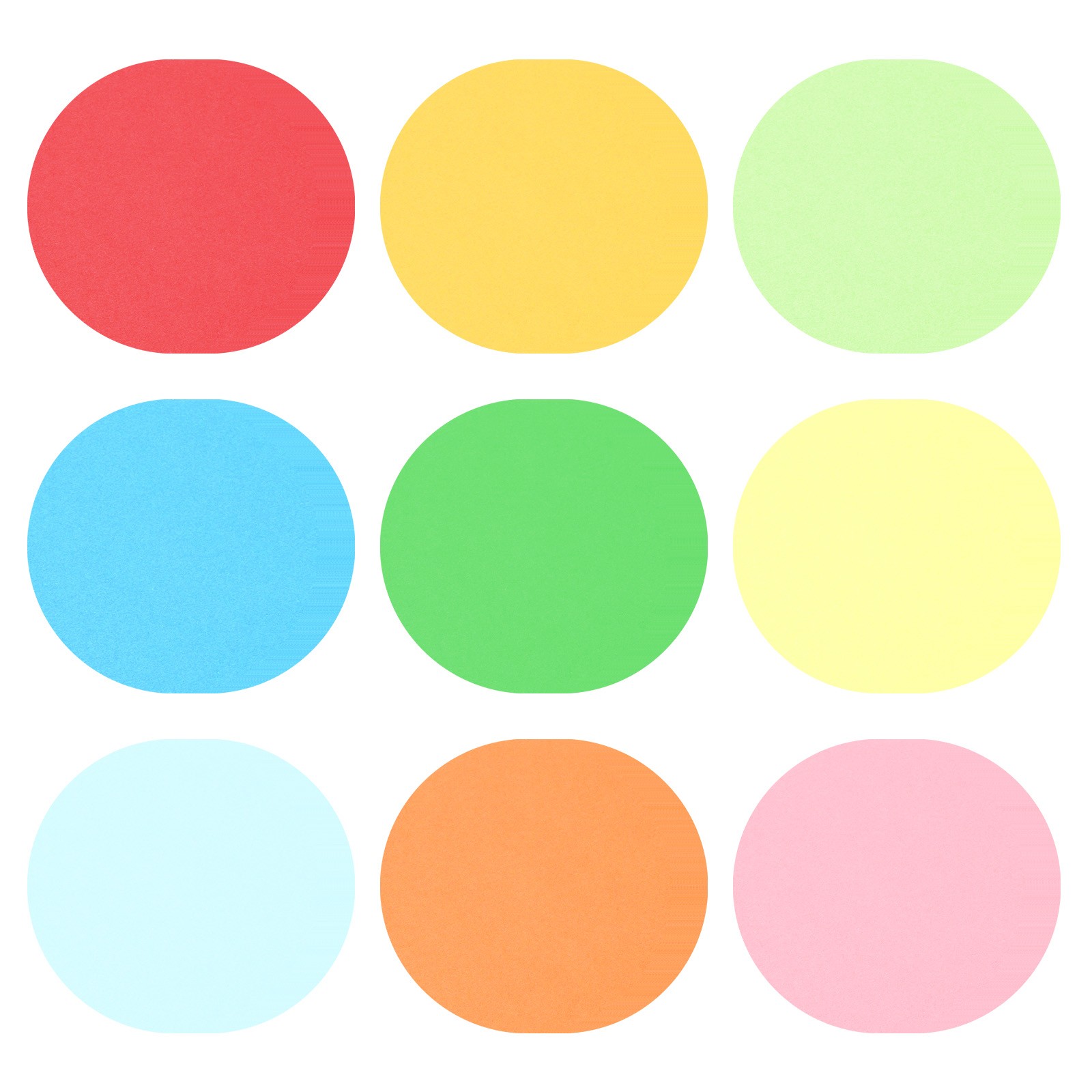 6″Cutouts Paper, 180Pcs Circles Assorted Color Paper, Multicolor