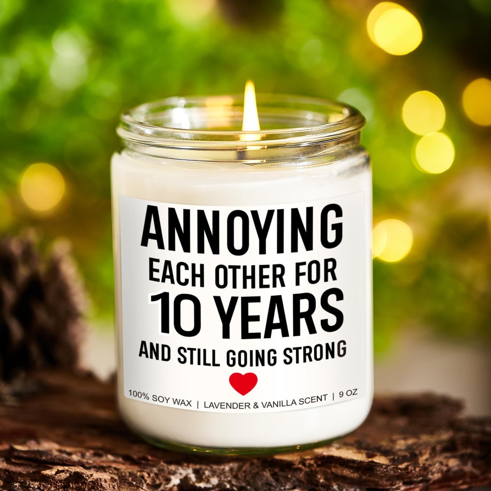 Funny Scented Candle, 10 Year Anniversary, Gifts for Wife, Husband, Couple – …