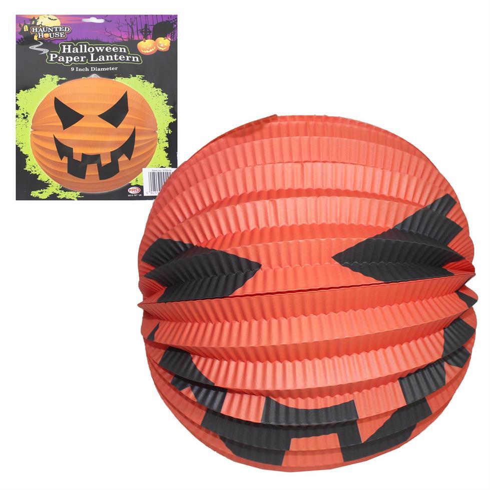 Halloween Party Decoration 9 Paper Lantern – Pumpkin Design