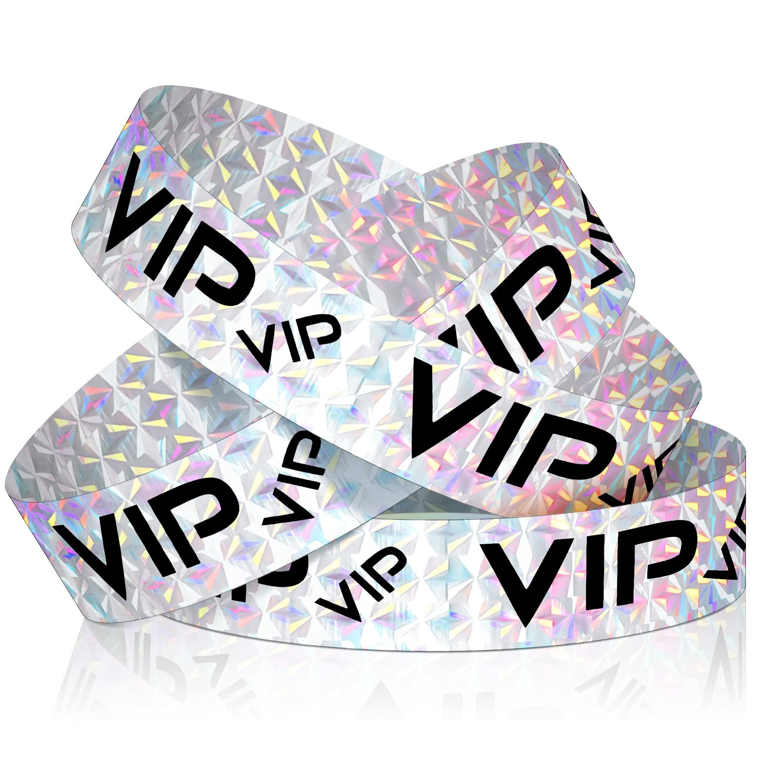 500 Pack VIP Plastic Wristbands Party Wristbands for Events VIP Custom
