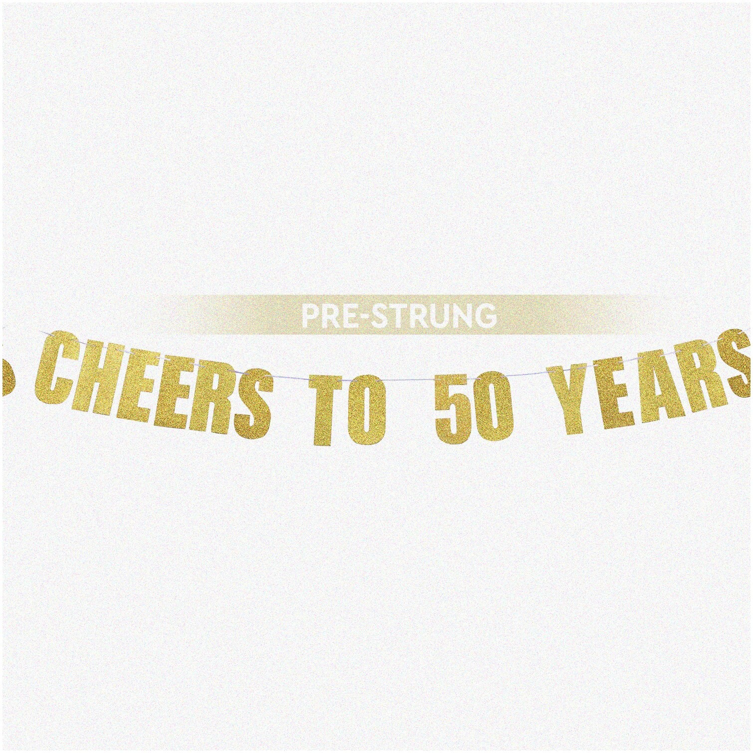 50 Years Over the Hill Birthday Banner