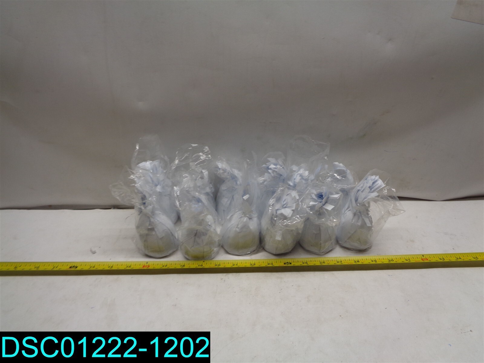 QTY=12: Beistle White Metallic Balloon Weight, 6oz 034689115700