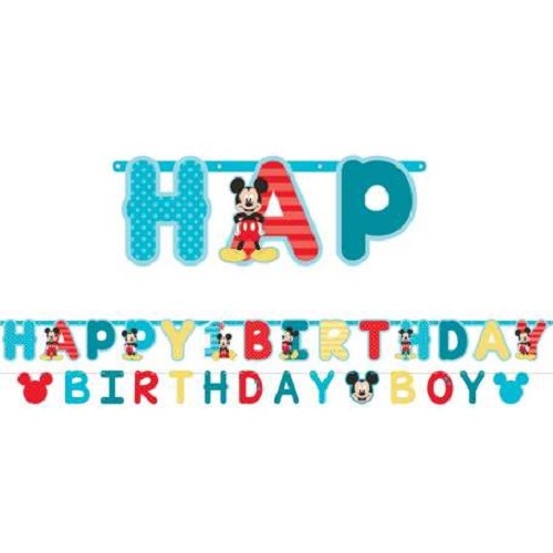 Mickey Mouse 1st Birthday Party Jumbo Letter Banner Kit Over 10ft Long