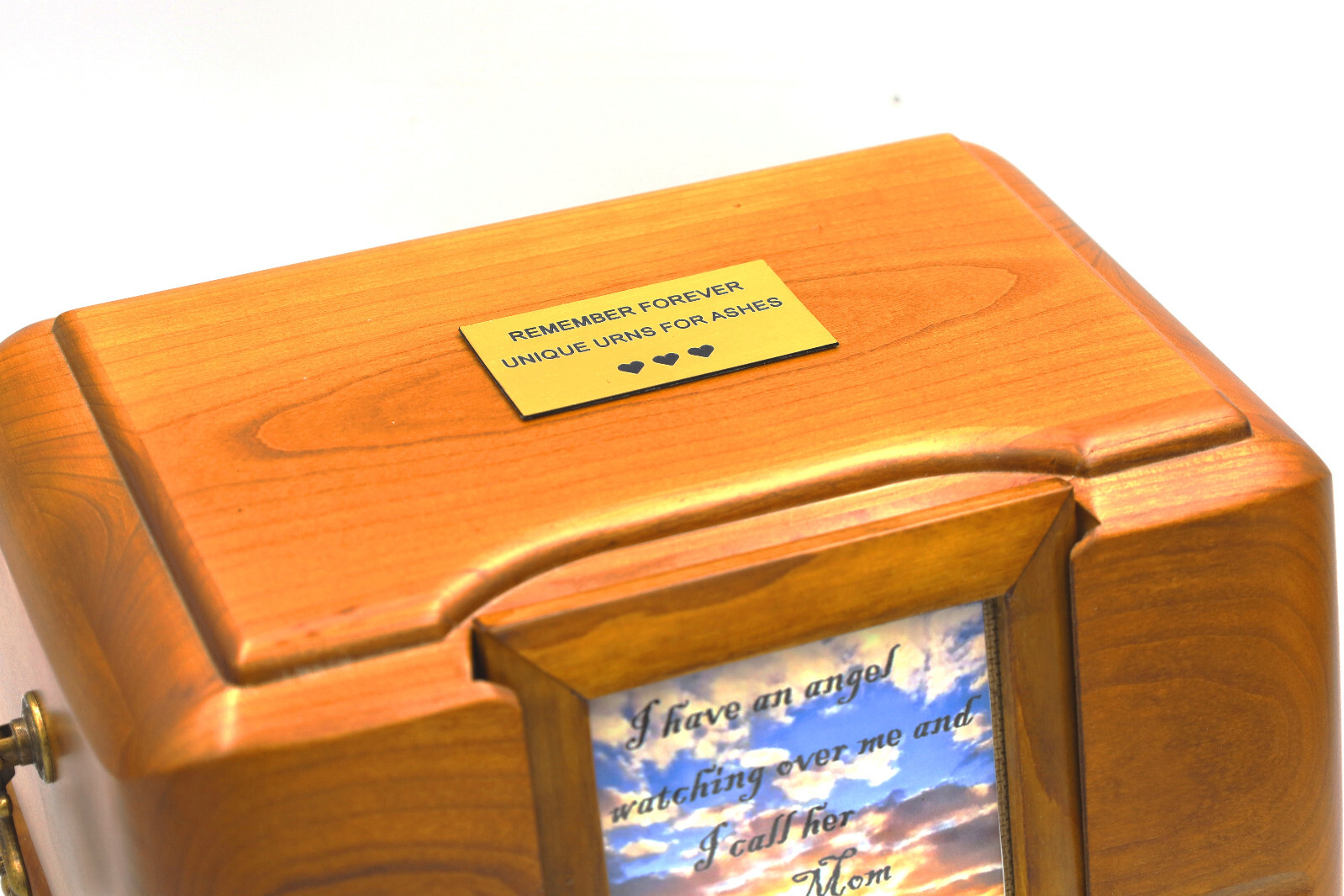 Photo Casket Urn, Wooden Cremation Urn With Picture, Urn With Photo, Image Urn