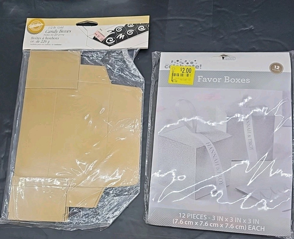 New Lot Of 10 Pk Party Favor Jewelry Misc Use Boxes