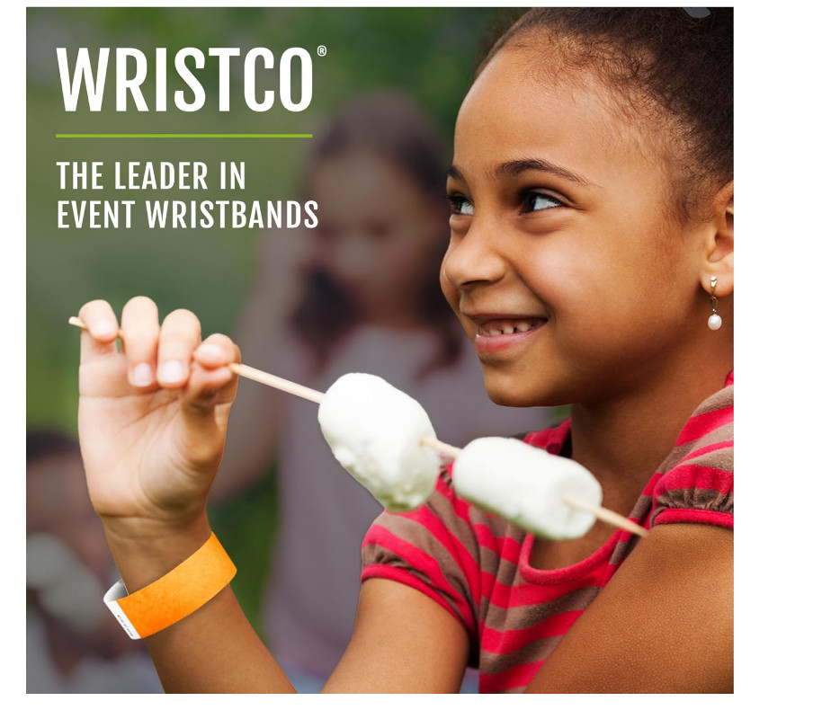 200 Wristco Tyvek Wristbands for Events, 20-Color Variety Pack Paper Wrist Bands