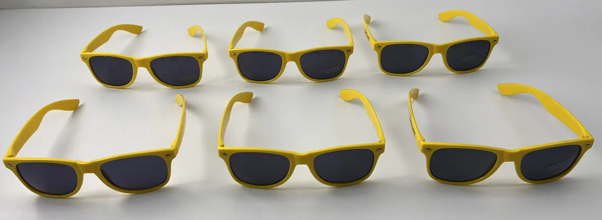 Lot of Six Yellow Sunglasses Bachelorette Party Girl’s Night Out Dating Singl￼e