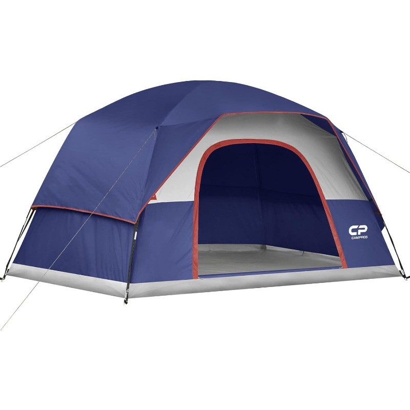 CP Tents for Camping 6 Person Tent Waterproof Windproof Double Layer