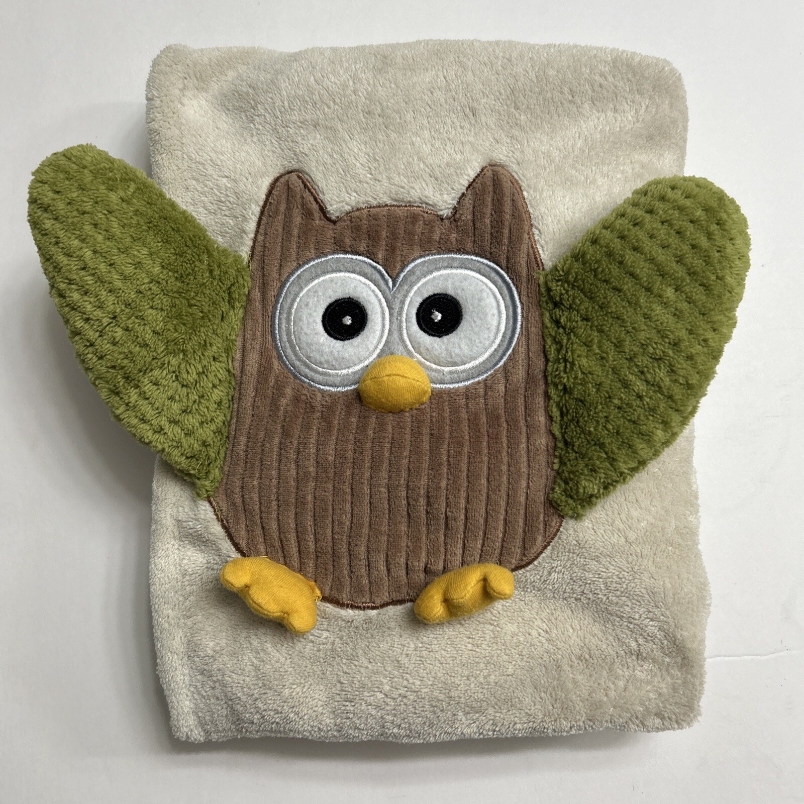 Baby Aspen My Little Night OWL Plush Velour Baby Blanket Lovey Unisex 31″ x 23″