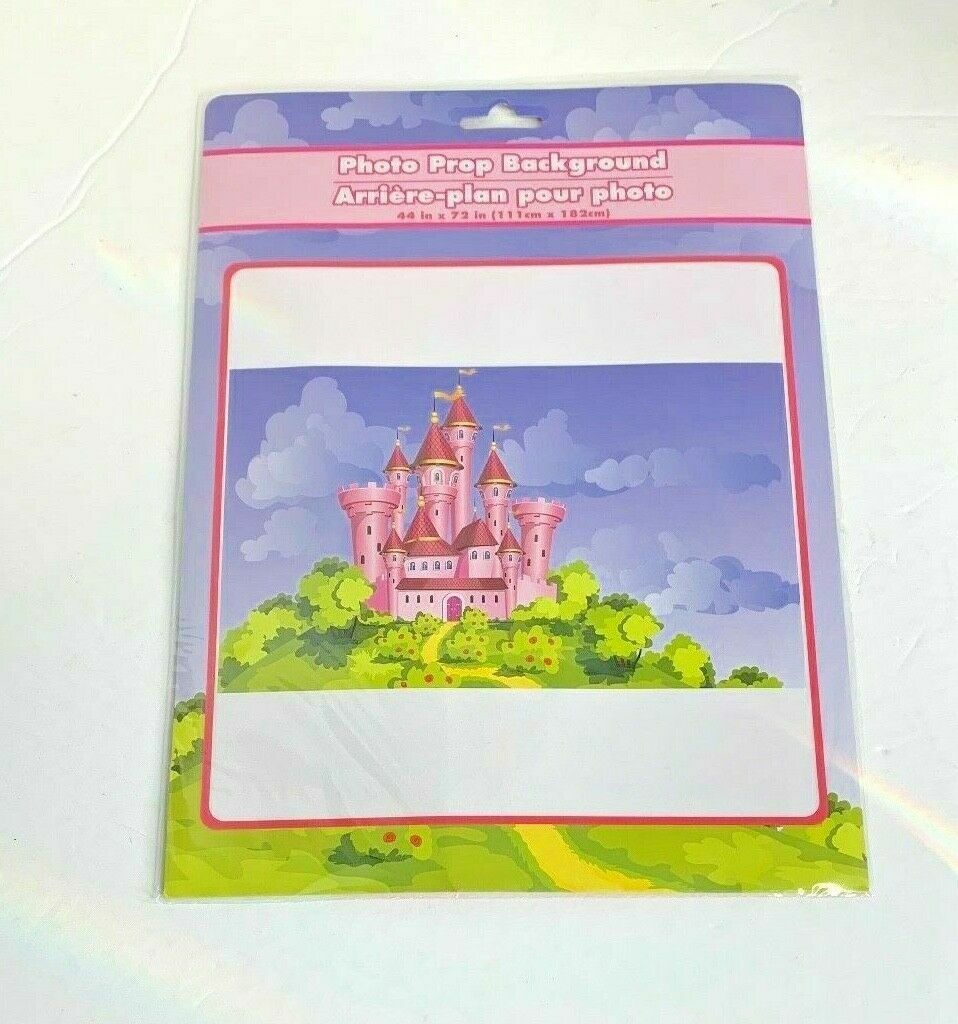 New Photo Prop Background Castle Pink 44 x 72 Fun Party Picture Back Drop