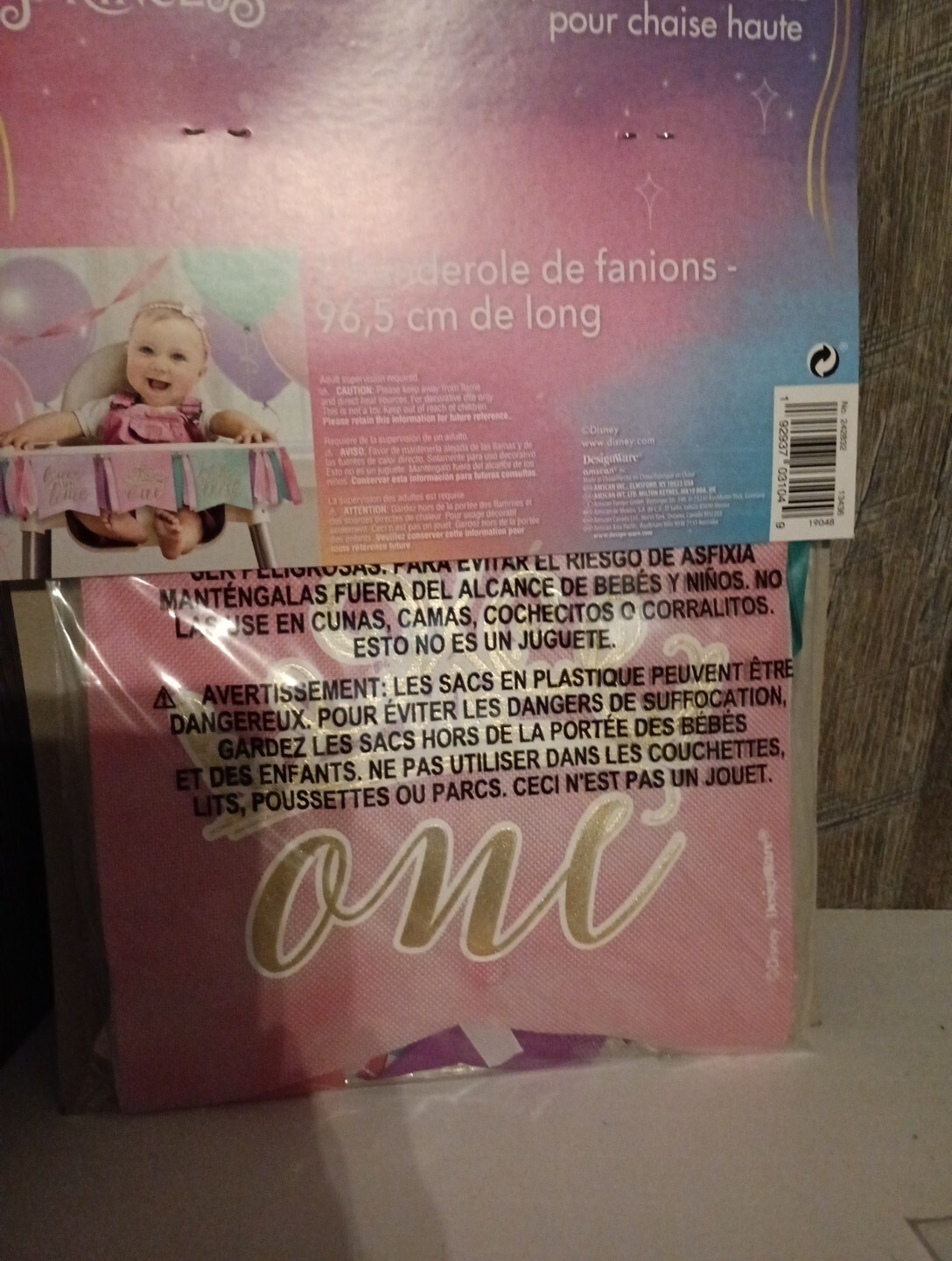 Minnie Mouse 1st Birthday Disney Princess High Chair Decorating Kit Party Decor
