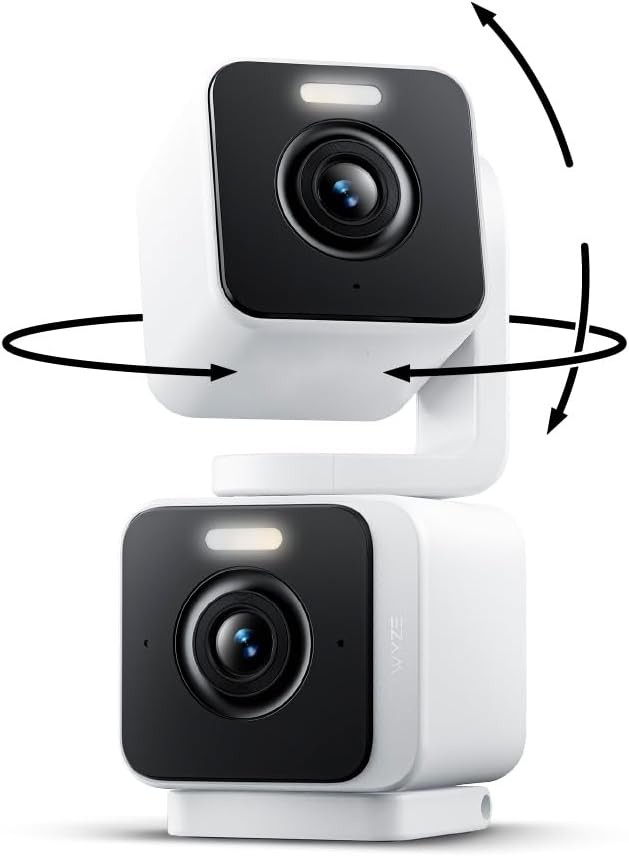 Duo Cam Pan Indoor/Outdoor IP65 2K 360° Pan/Tilt Smart Home Security Camera