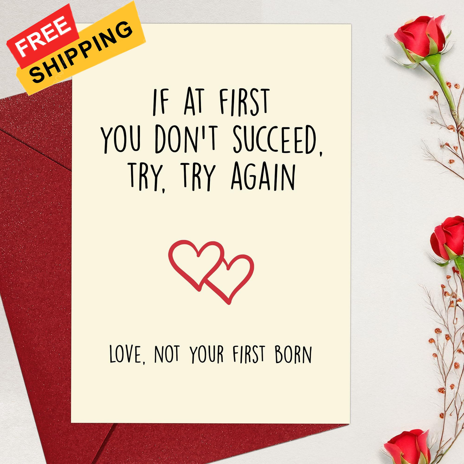 Cheerin Funny Fathers Day Card with 8 inches x 5.3 inches, Warm White