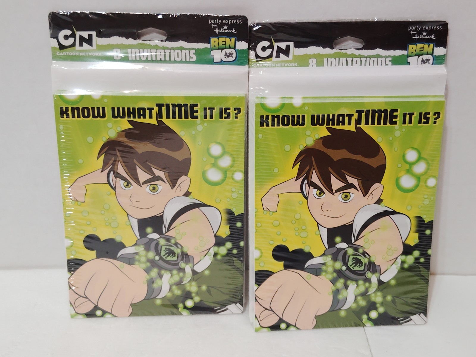 New! Ben 10 Ben10 Party Express 8 Invitations Hallmark Cartoon Network