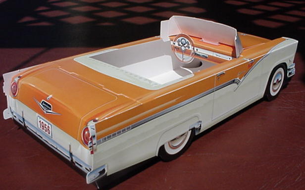 6 ~ Classic Ford Cardboard Cars Kids Food Box Tray Party Favor Table Center *