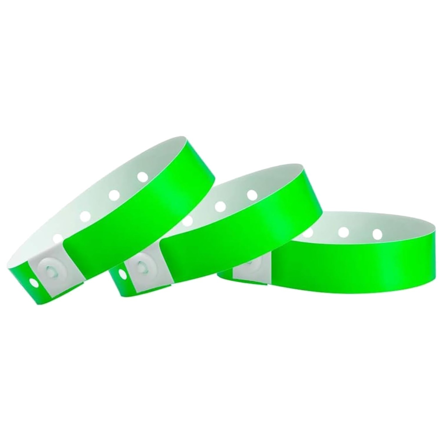 500 Neon Green Plastic Wristbands – Events & VIP
