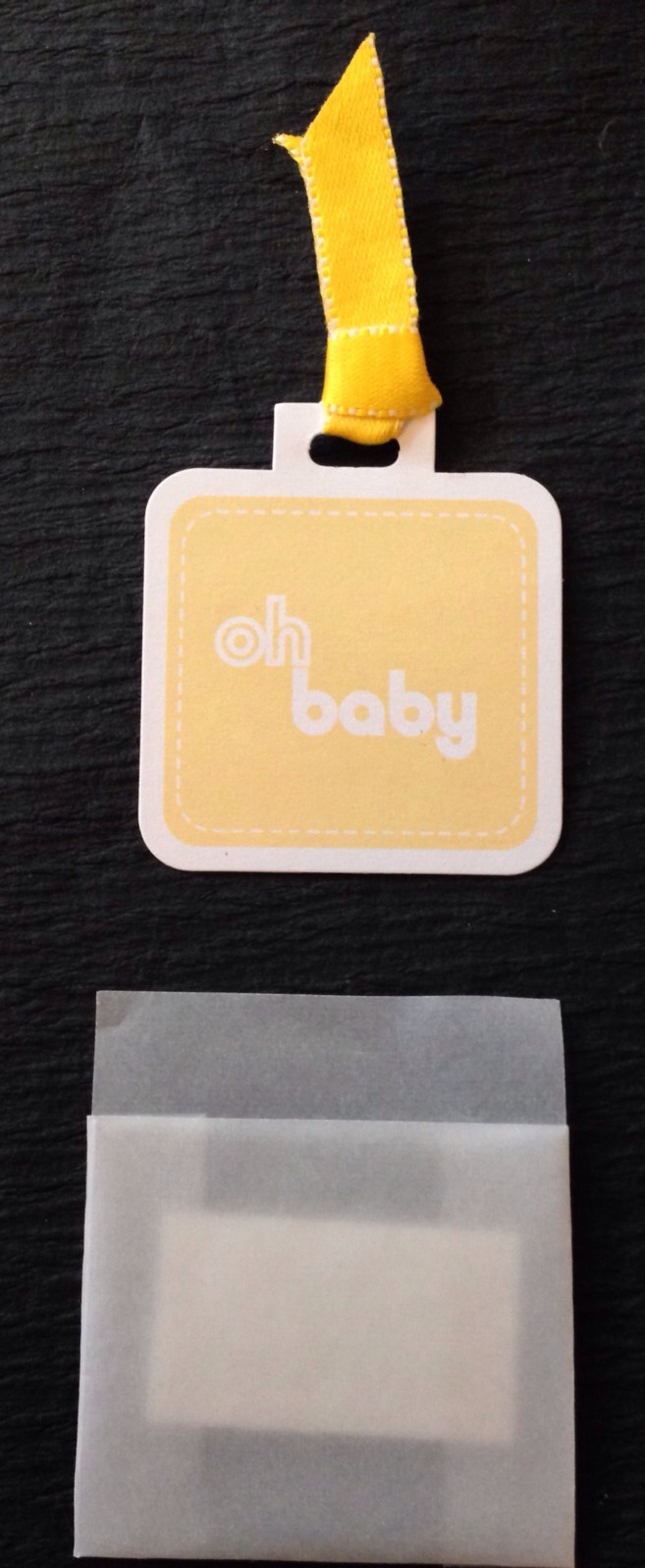 BABY YELLOW LAYERED TAG(1pc)Oh Babyshower•Embellishment•Gifts•Newborn •Party•Bow