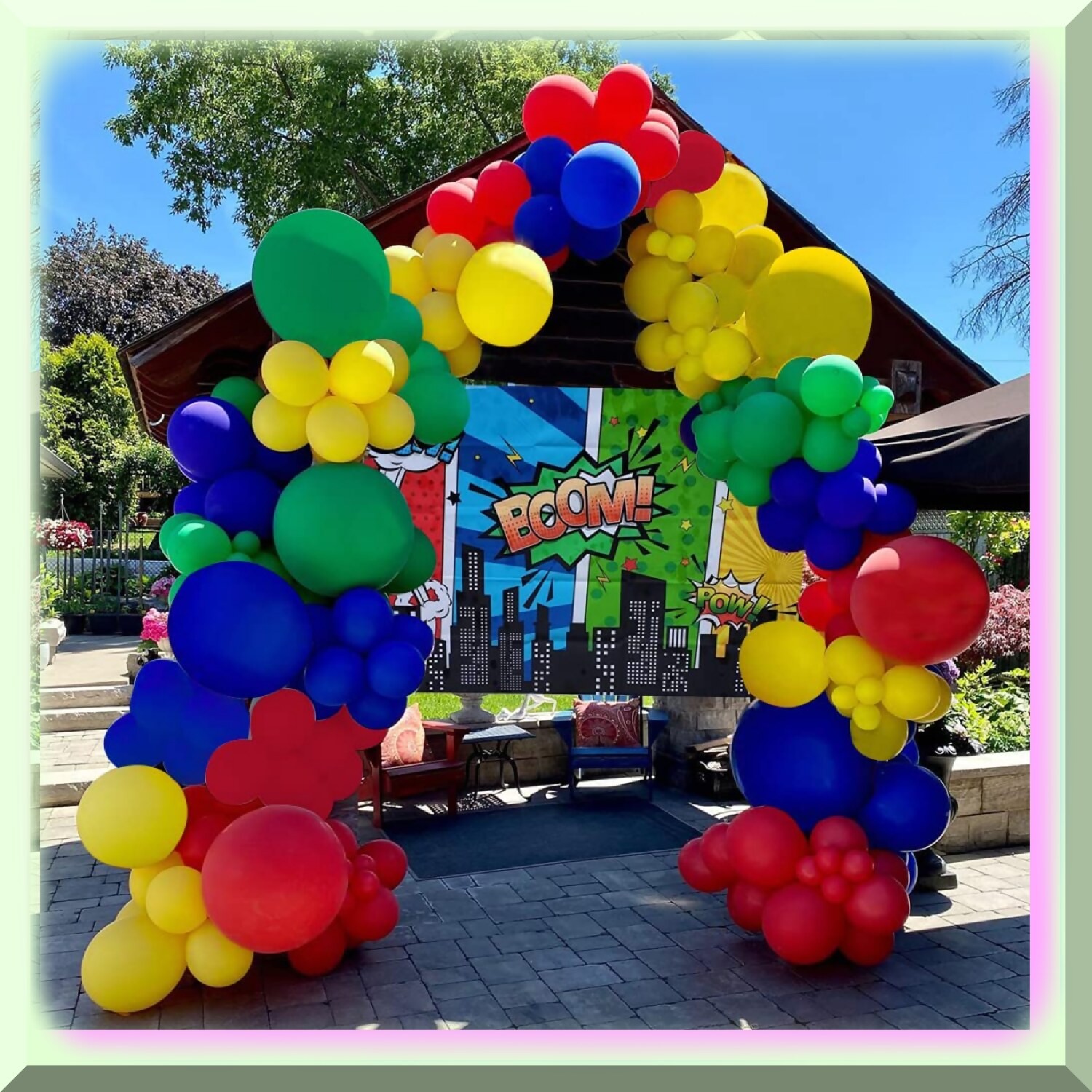 Superhero Balloon Garland Kit for Party Decor