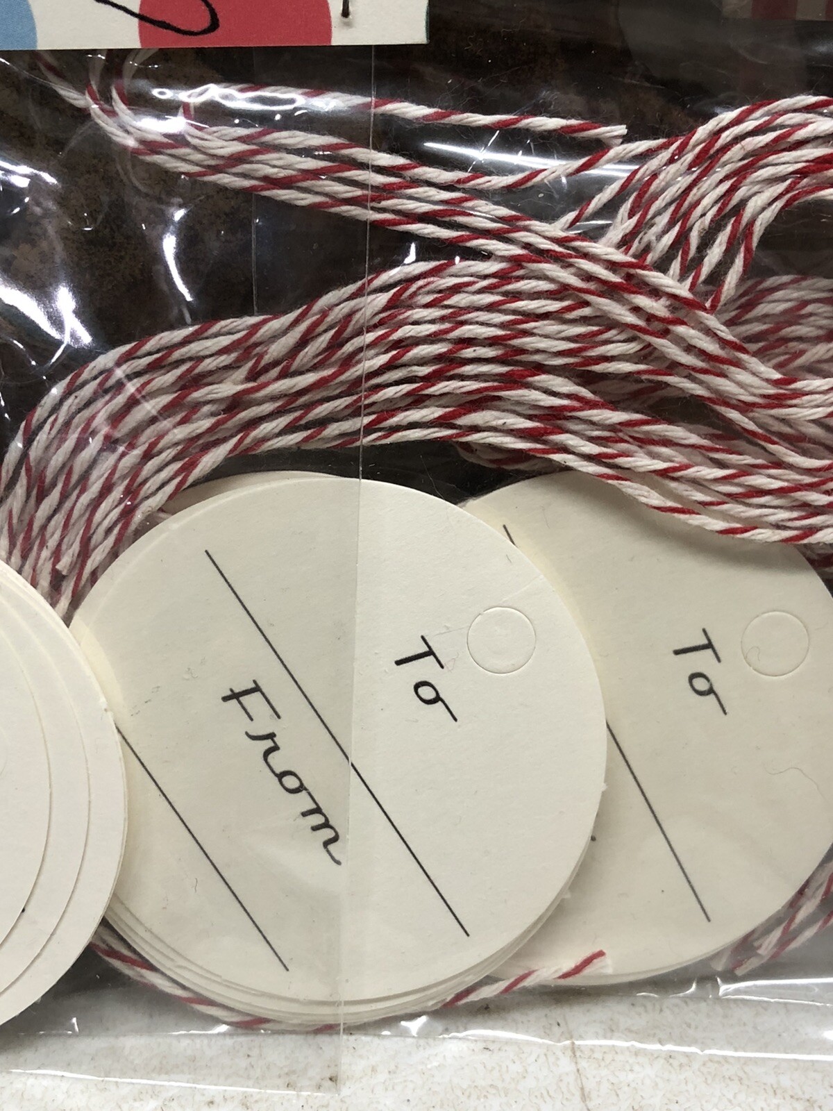 Lot of 6 Packs of 10 Holiday Gift Tags Car w Xmas Tree by Running Rhino 60 Total