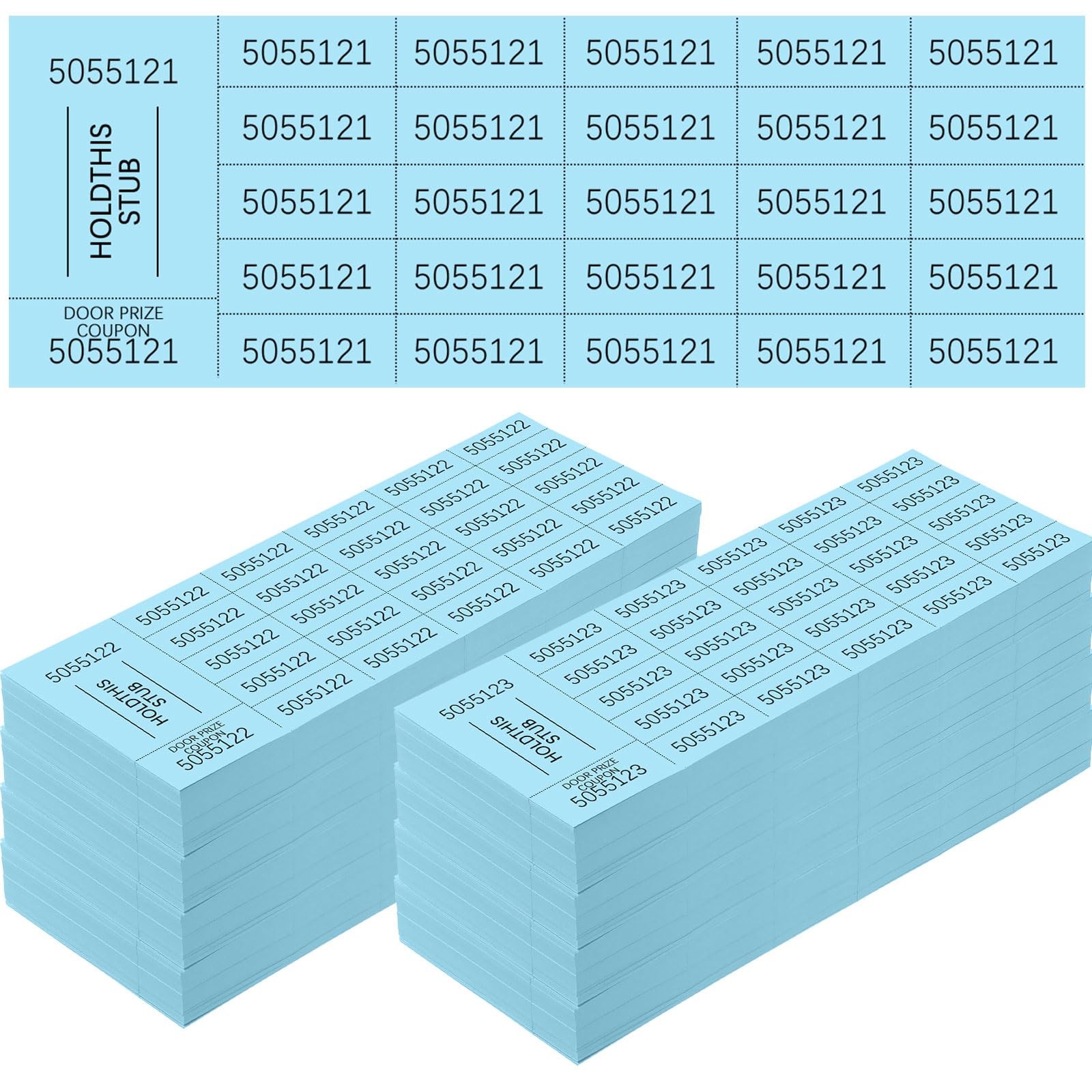 1000 Sheets 25 Bid Raffle Tickets – Chinese Auction Ticket Sheets for Silent …