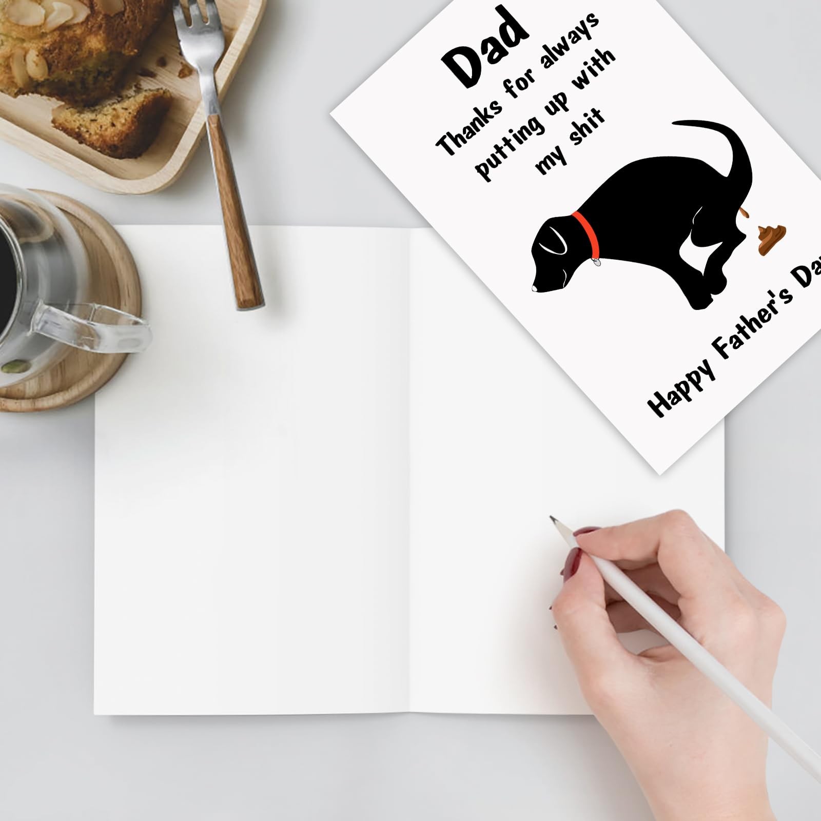 Fathers Day Card Gifts for Husband Dad from 8.26 inches x 5.31 inches, White