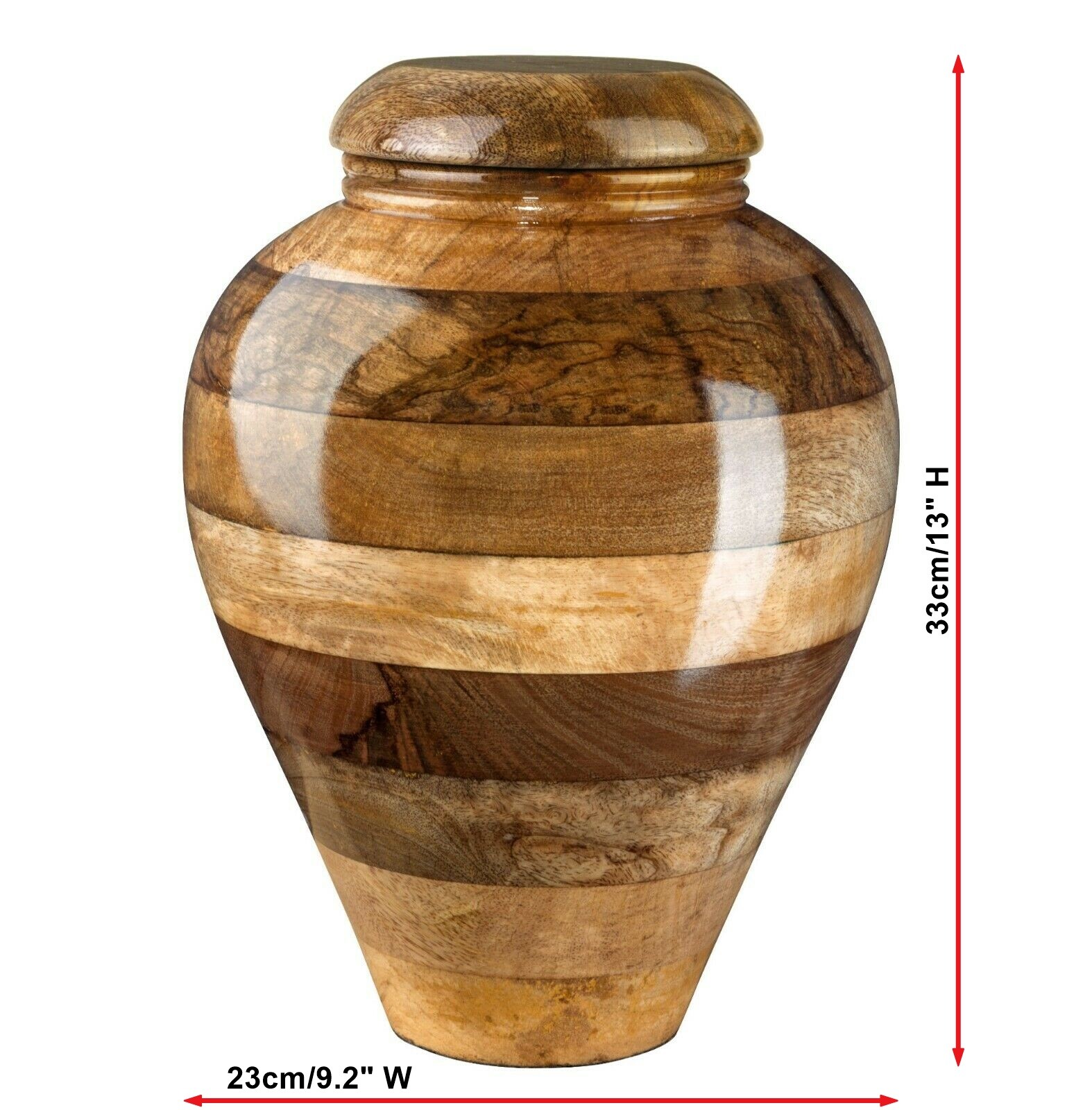 Stunning and very special wooden mango Human Cremation urn for ashes or Pet Urn