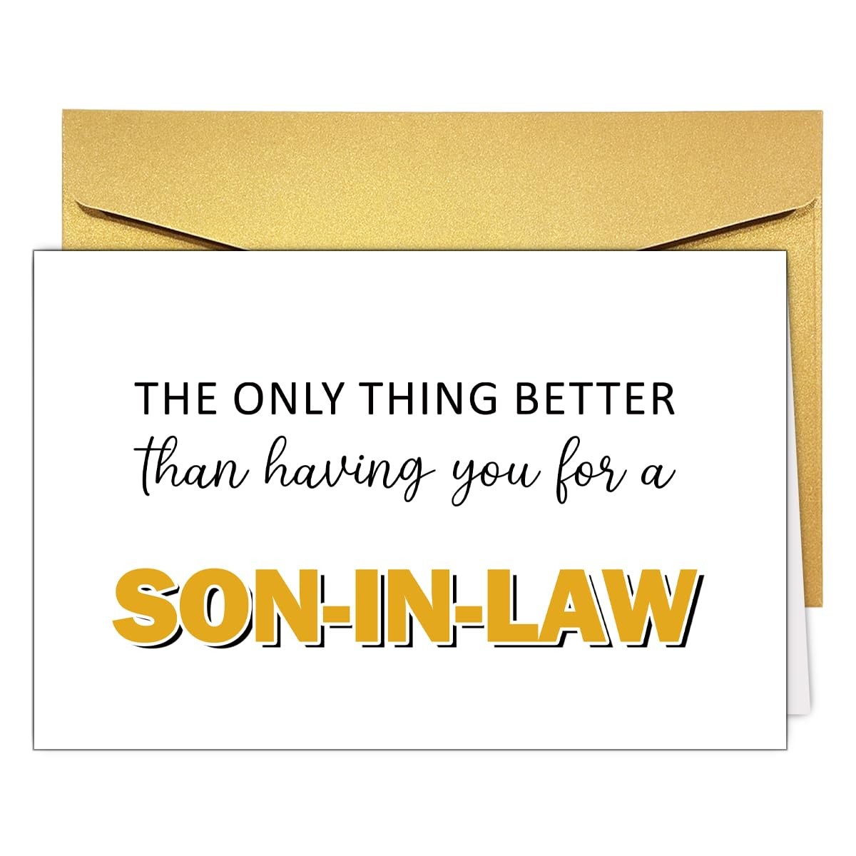 Heartwarming Birthday Card for Son In Law，Heartfelt Pun 8 x 5.3 inches, #10