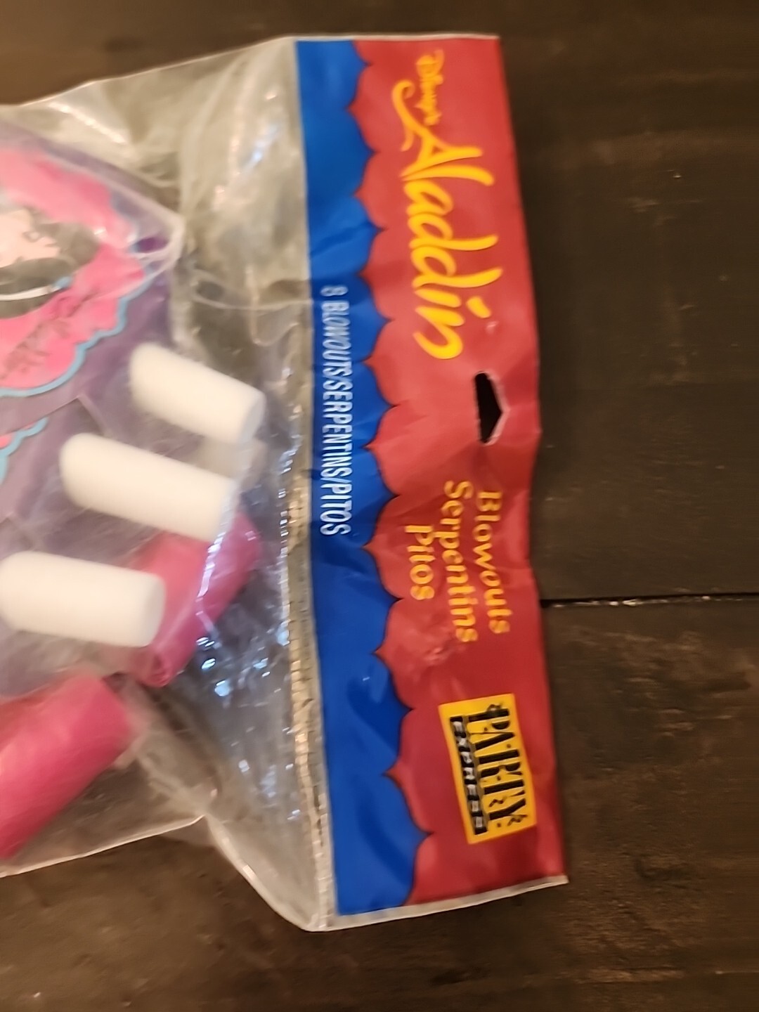 ALADDIN Jasmine & Rajah Medallion Blowouts Party Supplies Birthday NOS