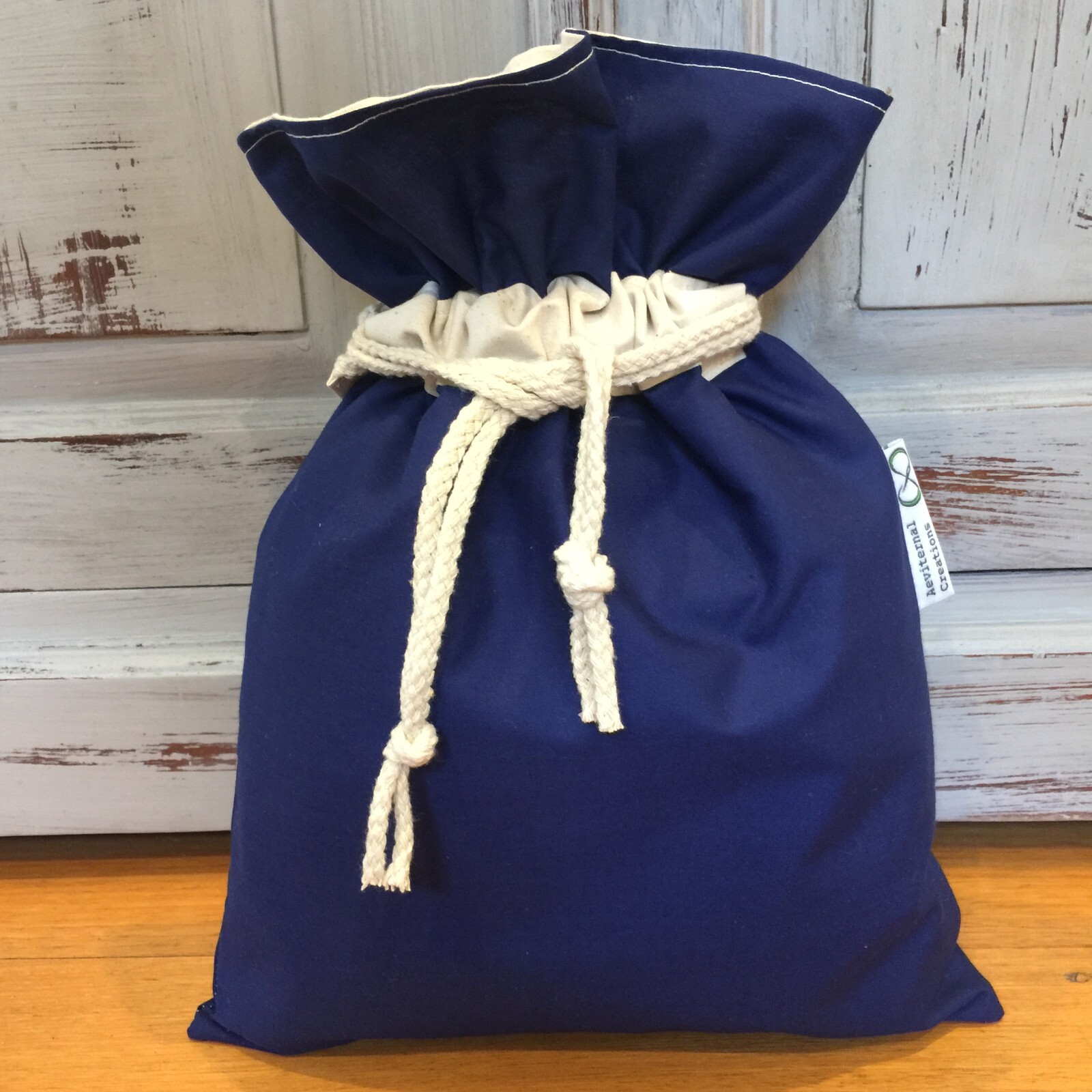 Gift Bag 35cm x 25cm, Personalised With Tag, Fabric Lined, Handmade in Australia