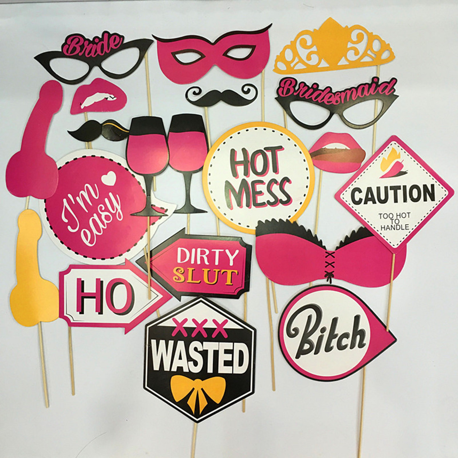Hen’s night Bride to be Party Bachelorette Selfie Photo Booth Prop Funny Game