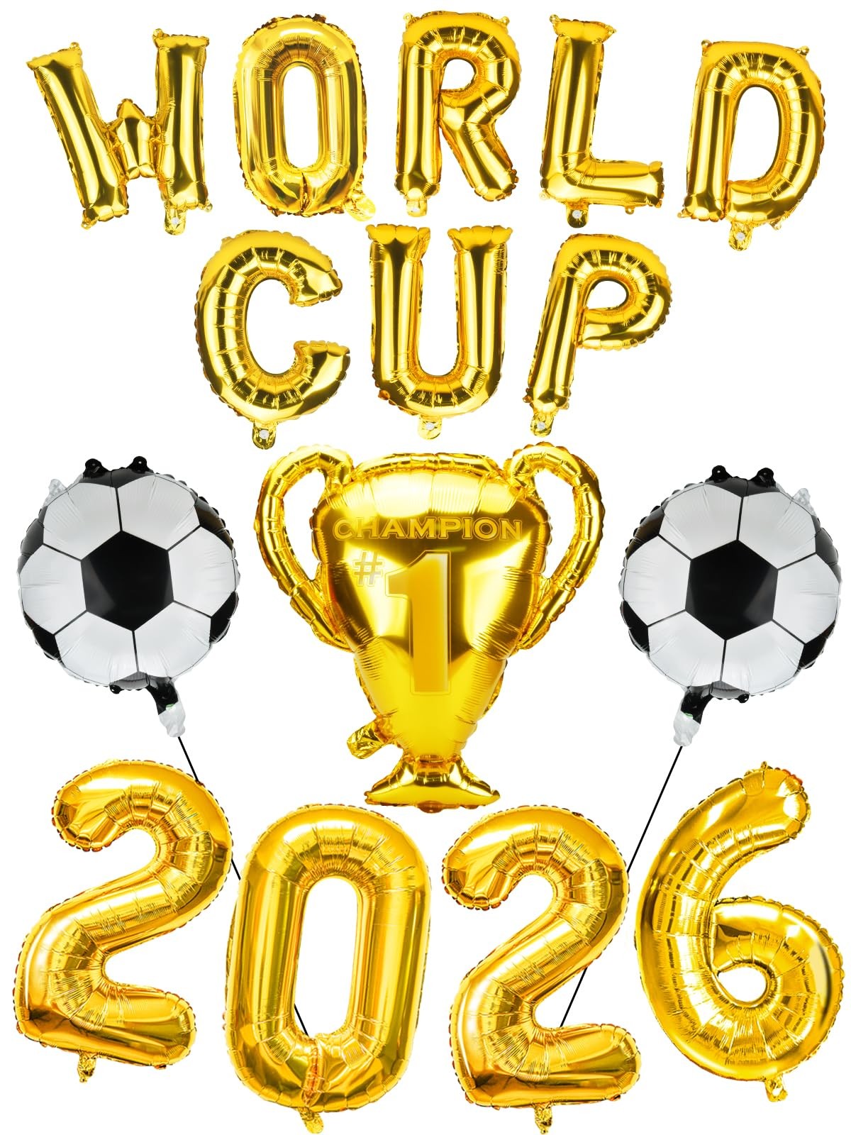 Soccer Party Supplies Kit 4 inches x 3 x 0.5 inches, 2026 Cup Soccor