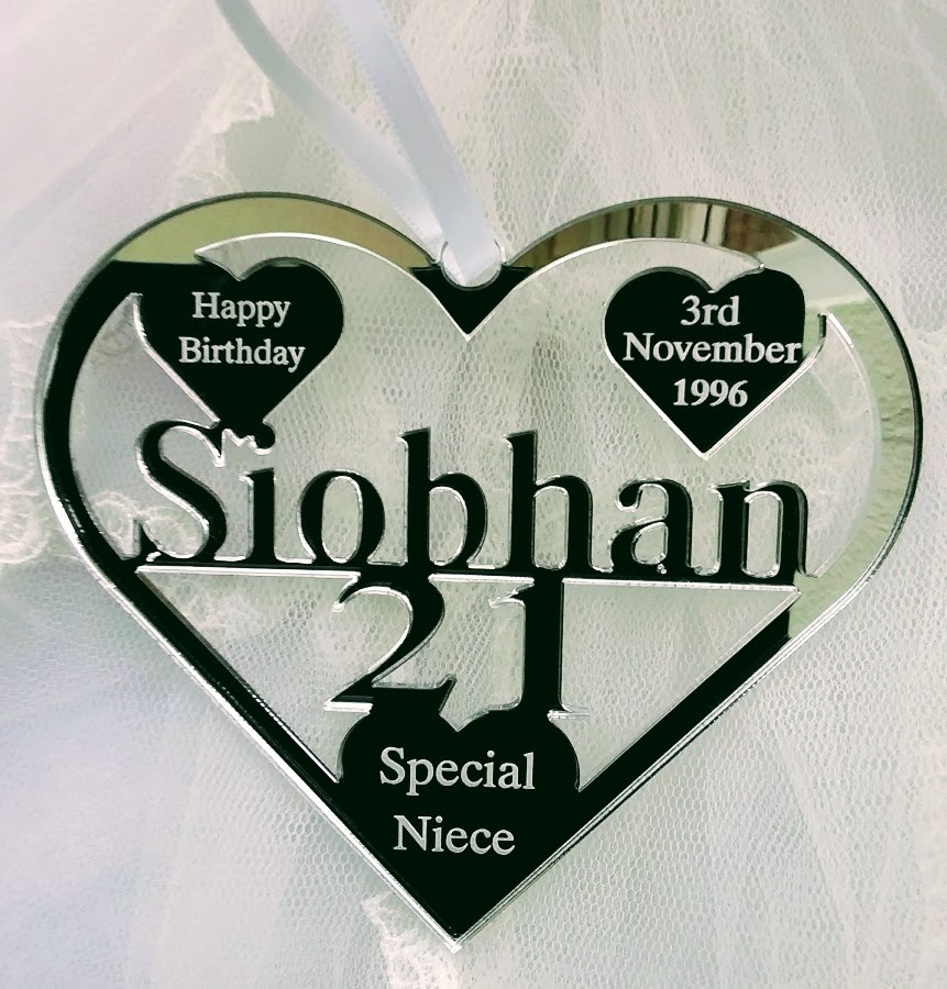 18TH BIRTHDAY 21ST GIFT, ANY NAME PERSONALISED , SPECIAL NEICE DAUGHTER