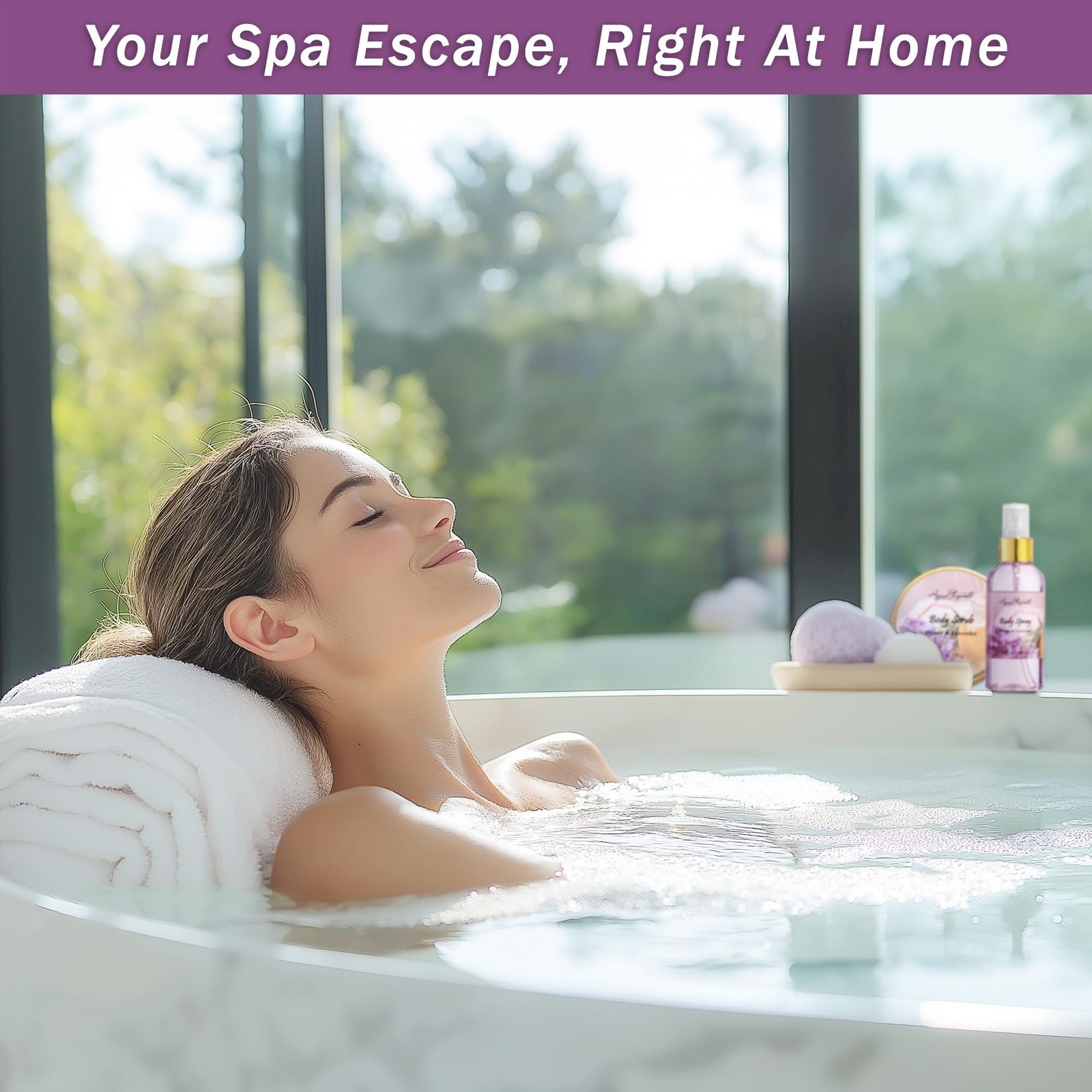 Bath Spa Gift Sets – Luxury Basket With Honey & Lavender – Spa Kit … Fast Ship