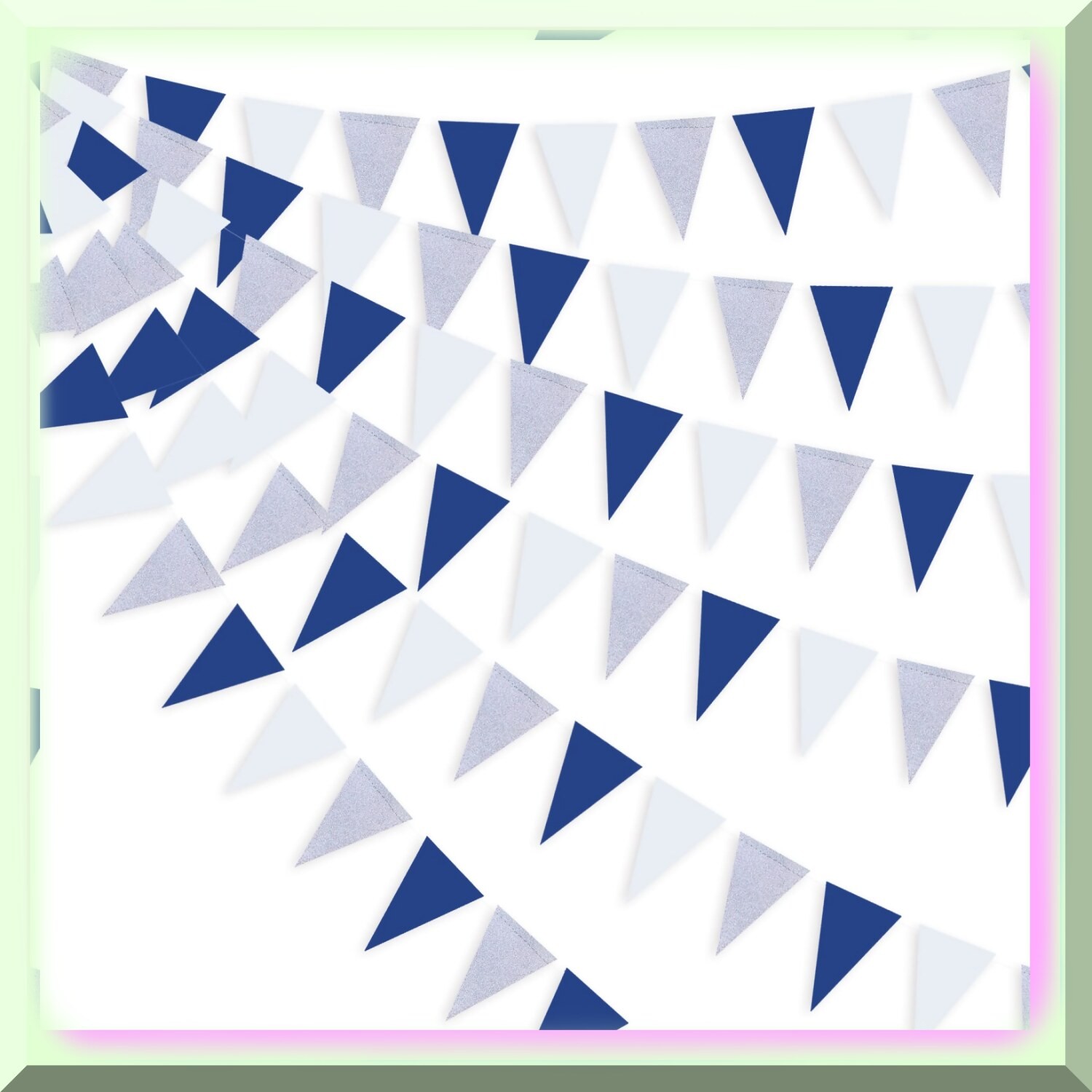 Nautical Triangle Banner Party Decorations 30 Ft
