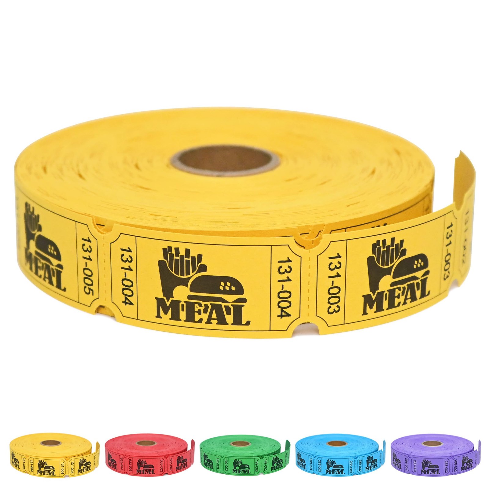 ESSENTIAL 1000 Raffle Tickets Rolls, Meal Tickets Single Roll for Events, Lei…
