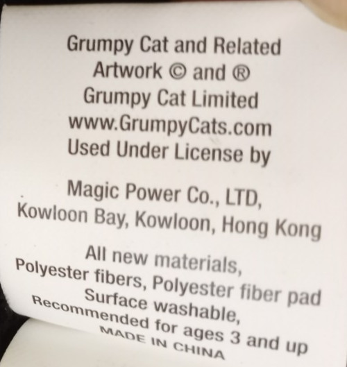 Grumpy Cat Plush Graduate Balloon Congrats Roll of Paper Funny Graduation Gift