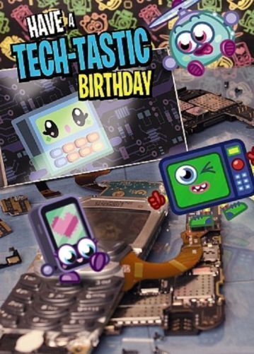 Moshi Monsters Birthday 3D Holographic Greeting Card – Have A Tech-Tastic Birthd