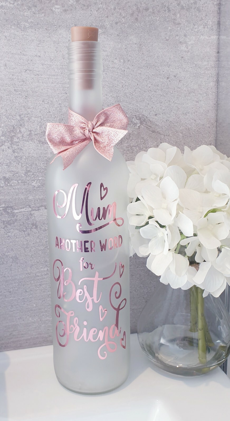 Light Up Wine Bottle Unique Gift for Mothers Day/Birthday/Christmas