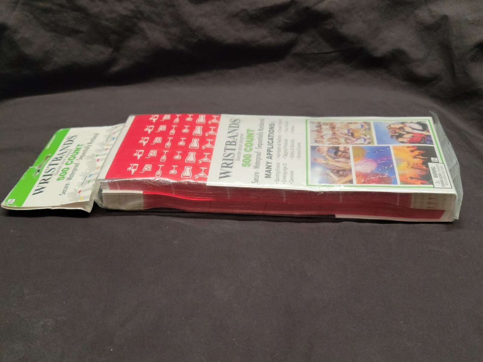 Amscan Red Wristbands 500 Count Drinking Age Verified New