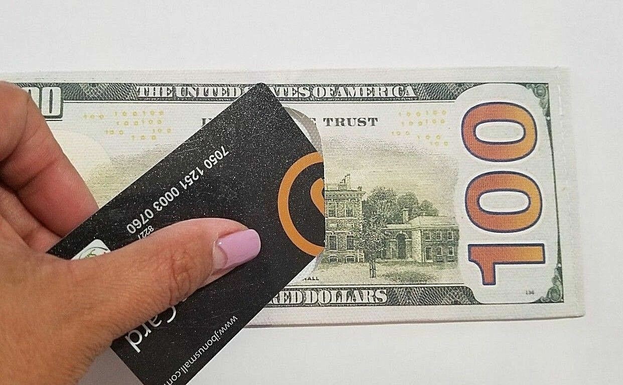$100 Hundred Dollar Bill Wallet Money Thin Bi-Fold Card Holder – US SELLER
