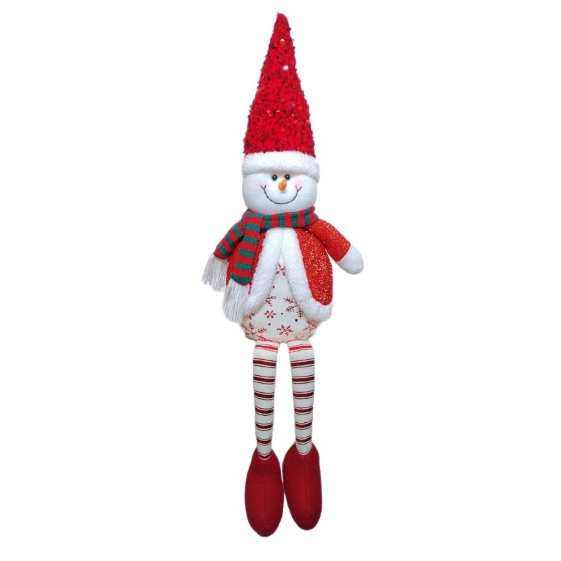 Plush Doll Christmas Decoration Sitting Santa Reindeer Snowman Plush Figures