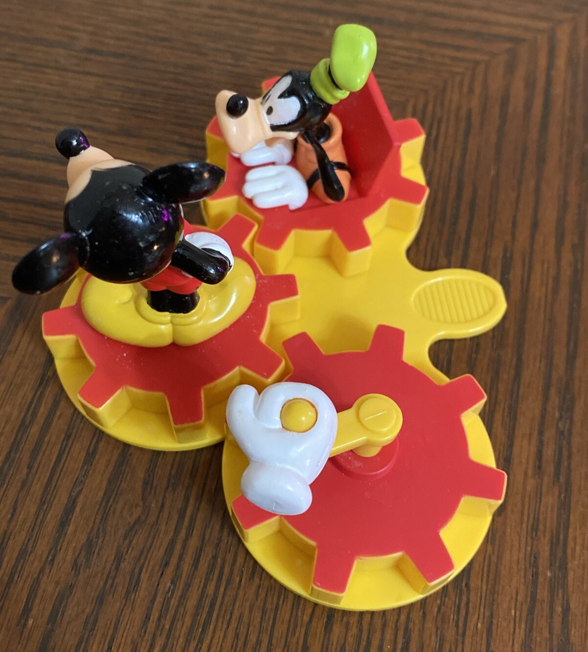 Disney ~ 4 Pc ~ Mickey Mouse and Pluto On Time Gears “Party Time” ~ Cake Topper