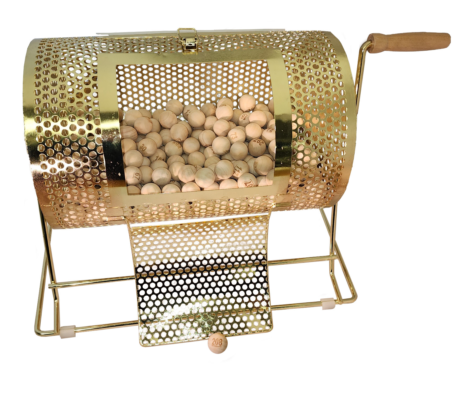 Raffle Drum Kit Including Small Drum and 7/8″ Sequentially Numbered Wood Balls