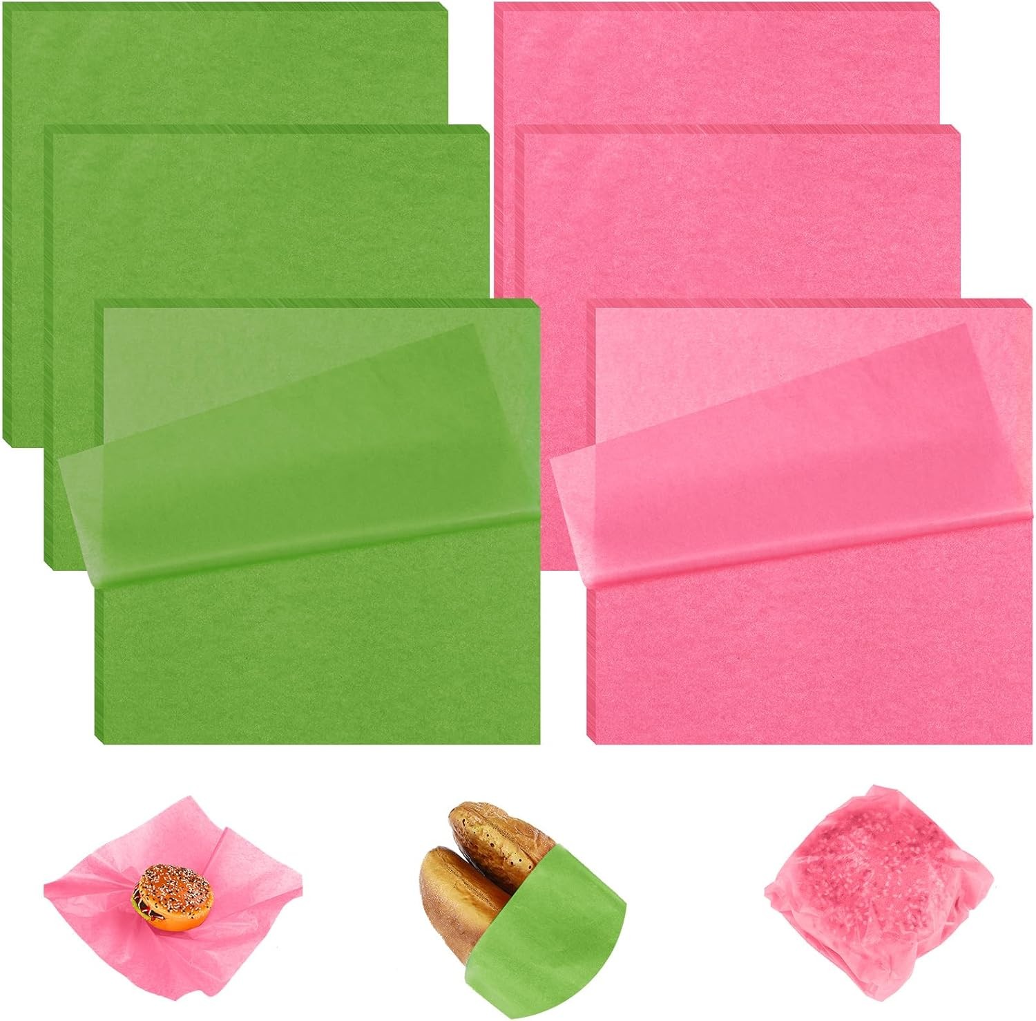 240 Sheets 12 x 12 Inch Deli Paper Sheets Sandwich Paper Dry Wax Paper Sheets