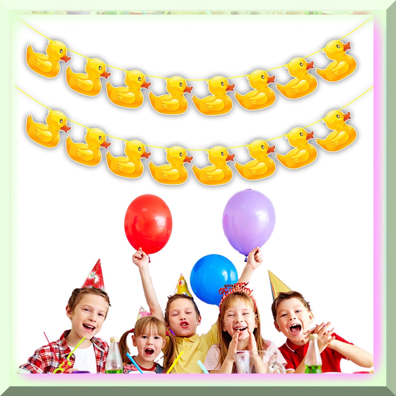 Cartoon Duck Garland 12ft Wall Decoration
