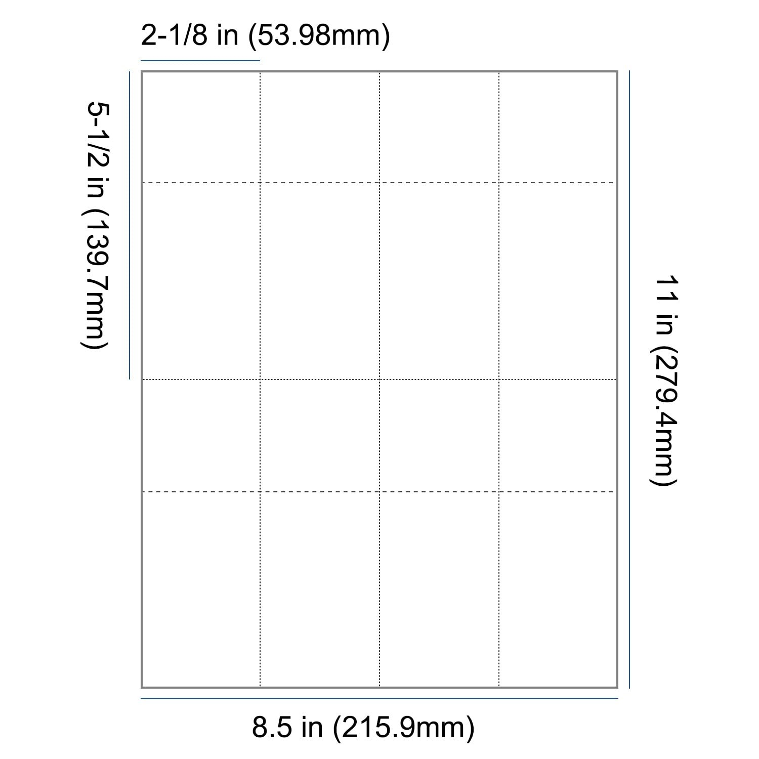 210GSM Heavyweight Printable Raffle Tickets Tear-Away Stubs 2-1/8×5-1/2 50Sheets