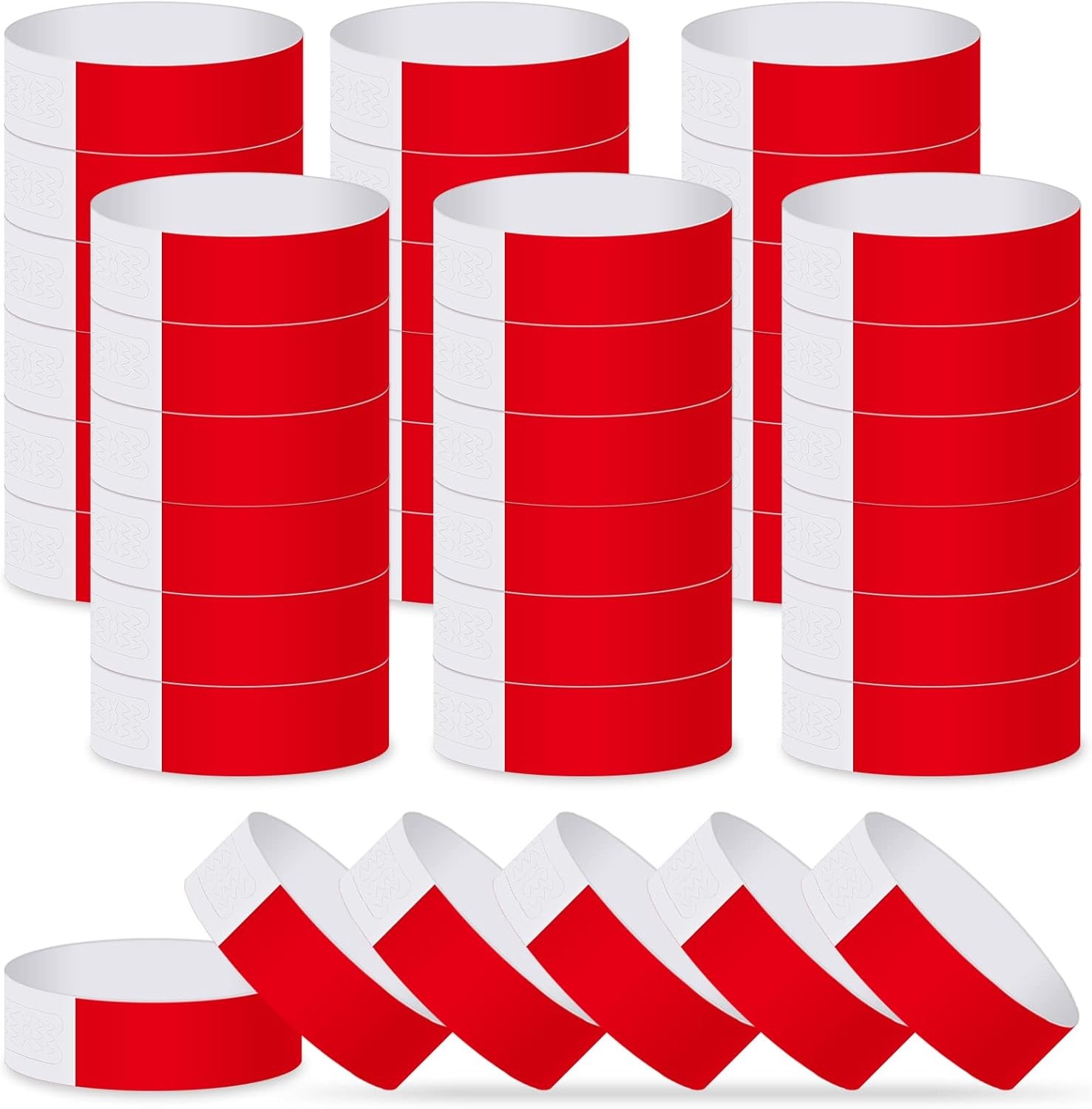 600 Pcs Paper Wristbands Identification Armbands for Concert Events Entrance