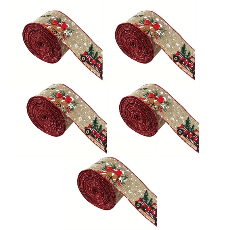 Effective Christmas Gift Wrapping Ribbons Charm in Assorted Color and Designs