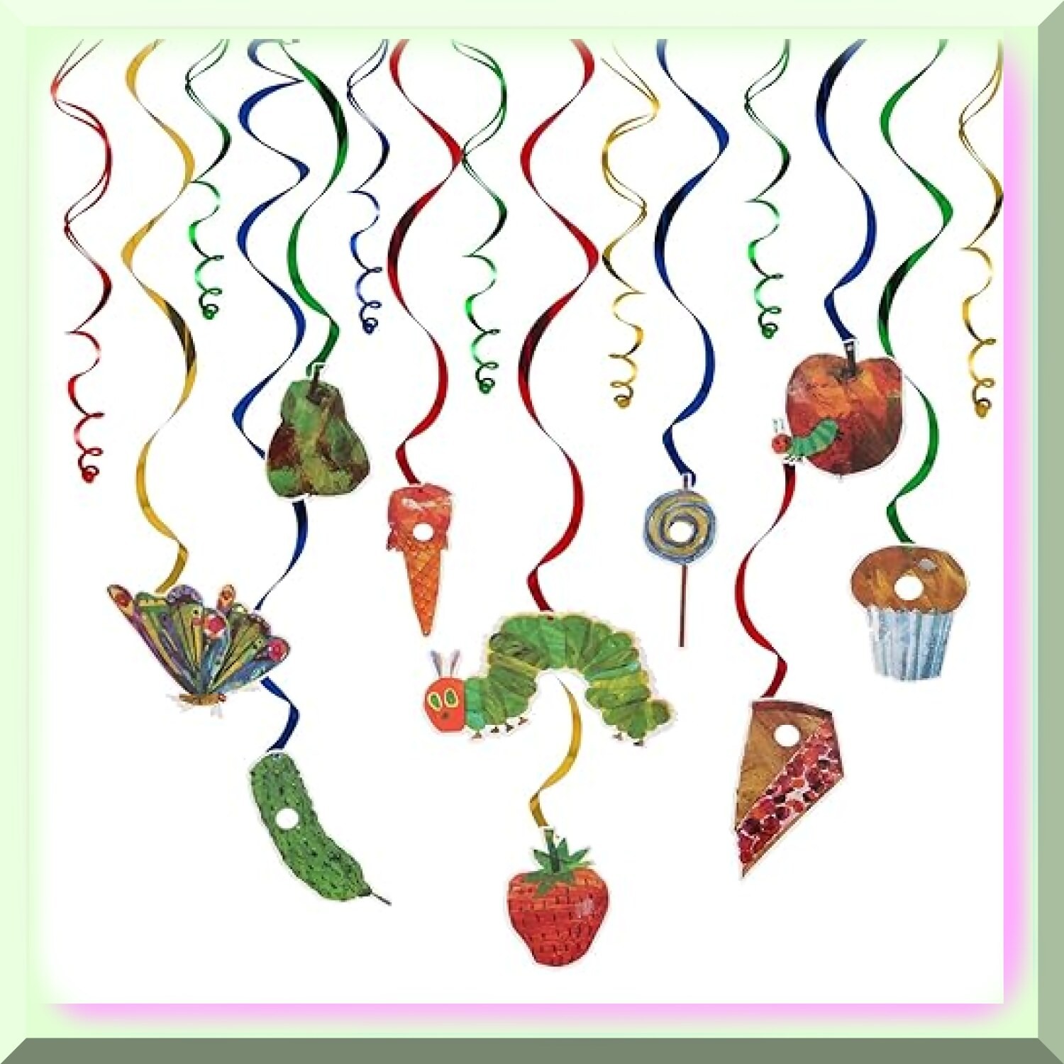 20-Piece Colorful Butterfly Streamer Party Decor